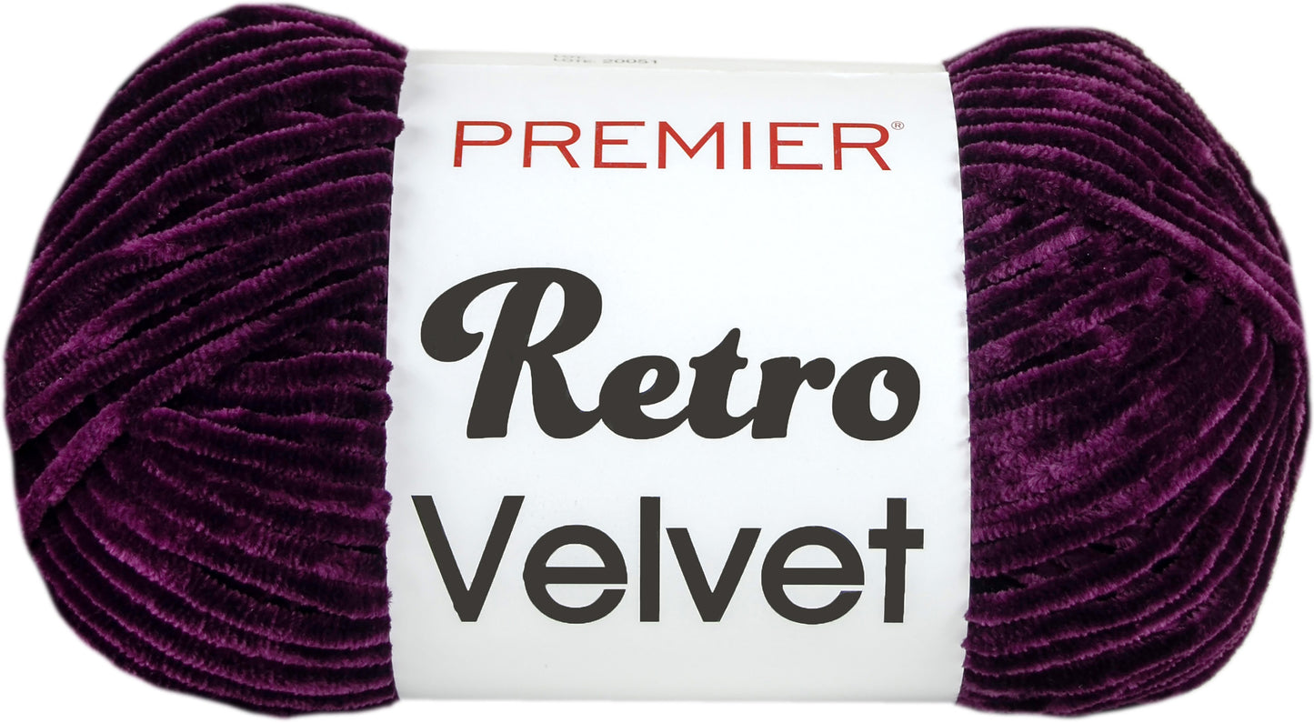 Premier Yarns Retro Velvet Yarn-Purple image 0