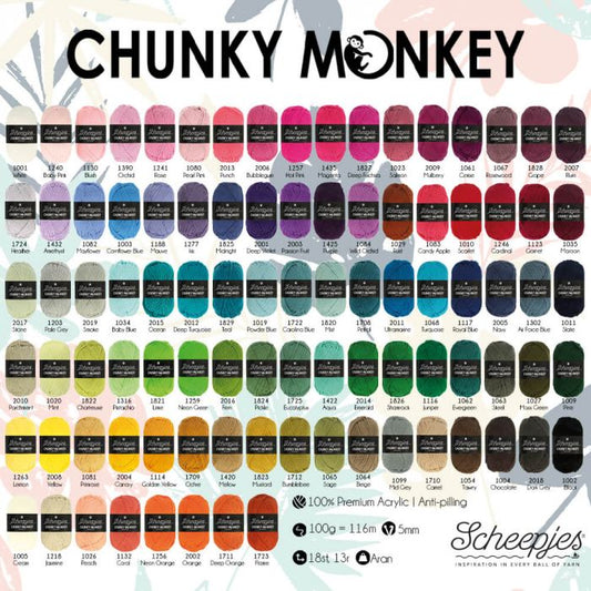 Scheepjes Chunky Monkey Yarn -1708 Petrol image 1