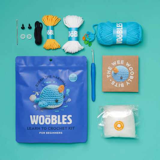 Boogie Bjorn the Narwhal Beginner Crochet Kit image 1