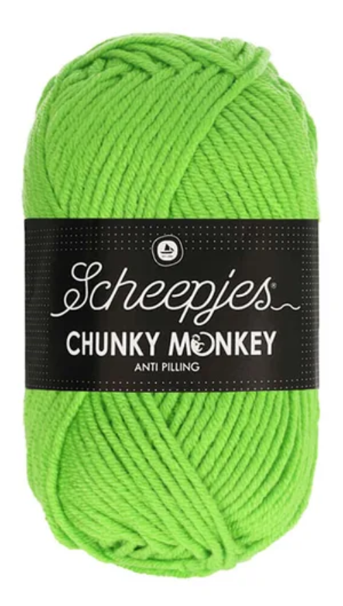 Scheepjes Chunky Monkey Yarn -1821 Lime image 0