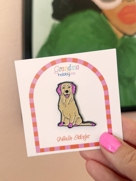 Needle Minder Needlepoint & Cross Stitch | Golden Retriever