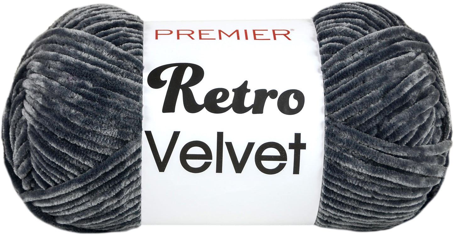 Premier Yarns Retro Velvet Yarn-Steel image 0