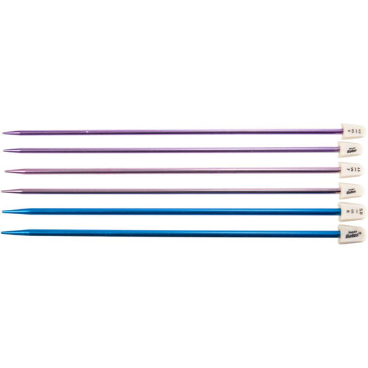 Silvalume Single Point Knitting Needles 10" Gift Set - Size 6,7,8 image 1