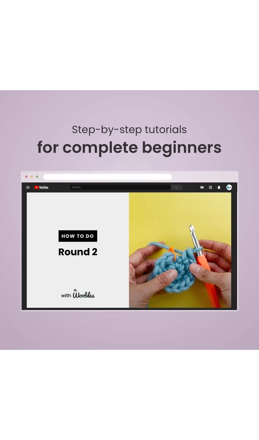 Billy the Unicorn Beginner Crochet Kit image 2