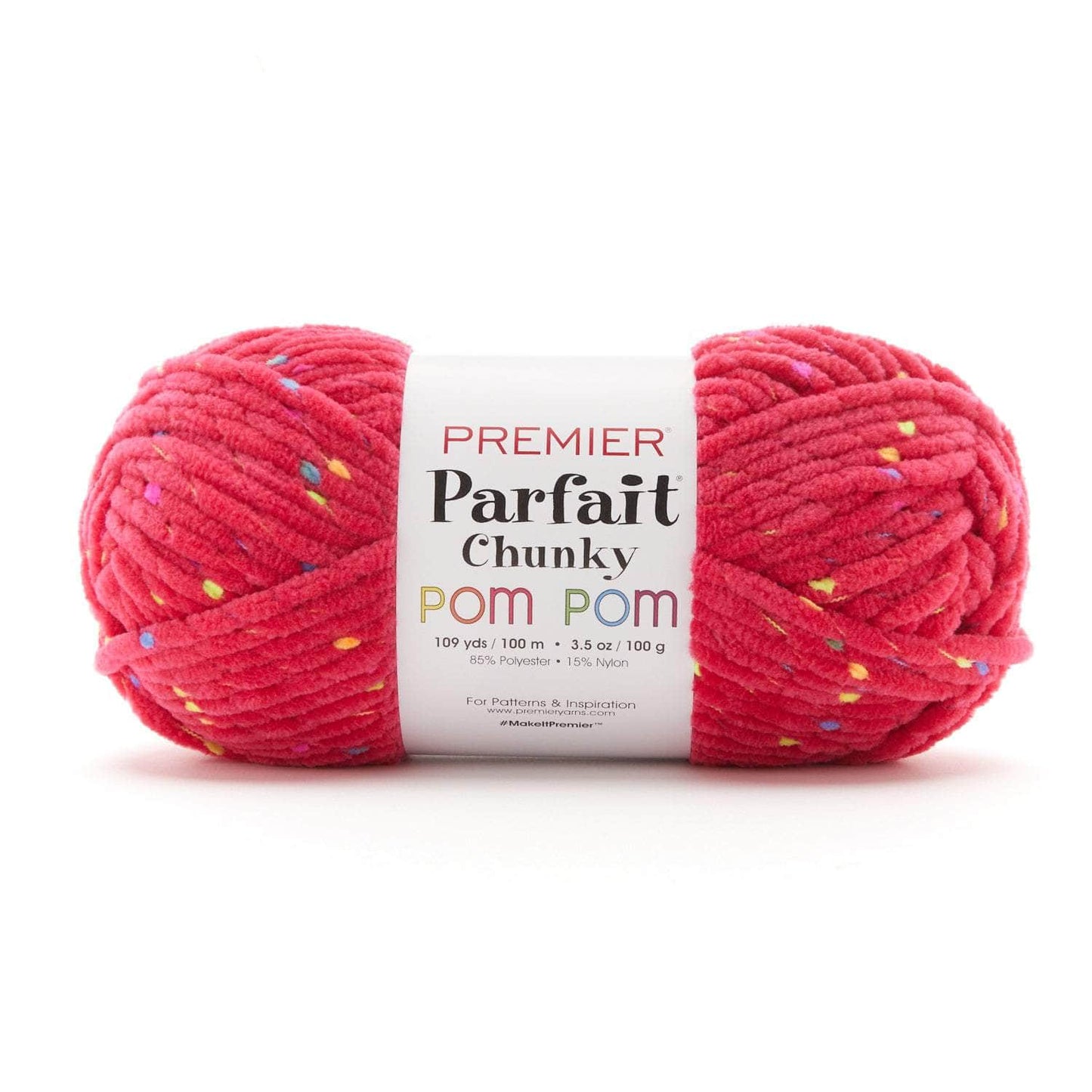 Premier Parfait Chunky Pom Pom Yarn - Party Pink image 0