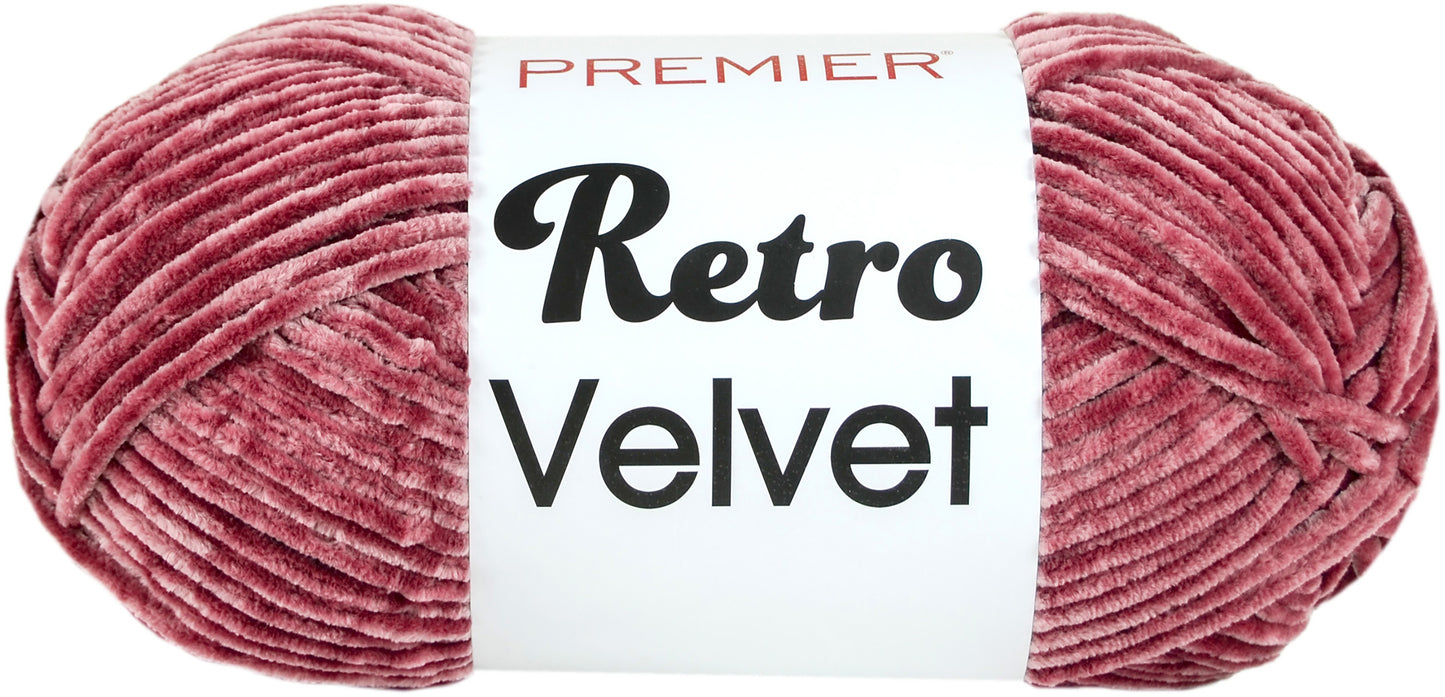 Premier Yarns Retro Velvet Yarn-Rose image 0