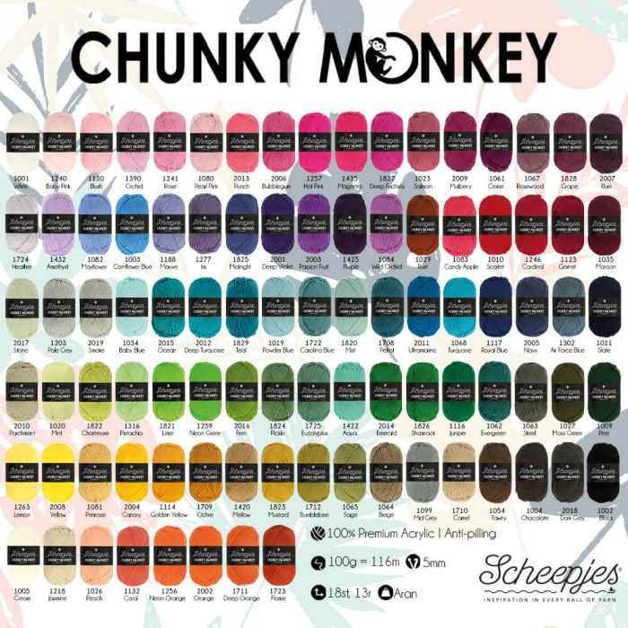 Scheepjes Chunky Monkey Yarn -1822 Chartreuse image 1