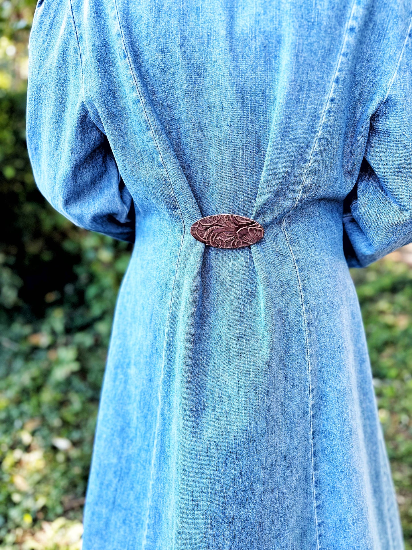 Leather Cinch Clip for Clothing, Unique Boho Women's Gifts