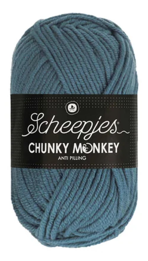 Scheepjes Chunky Monkey Yarn -1302 Air Force Blue image 0