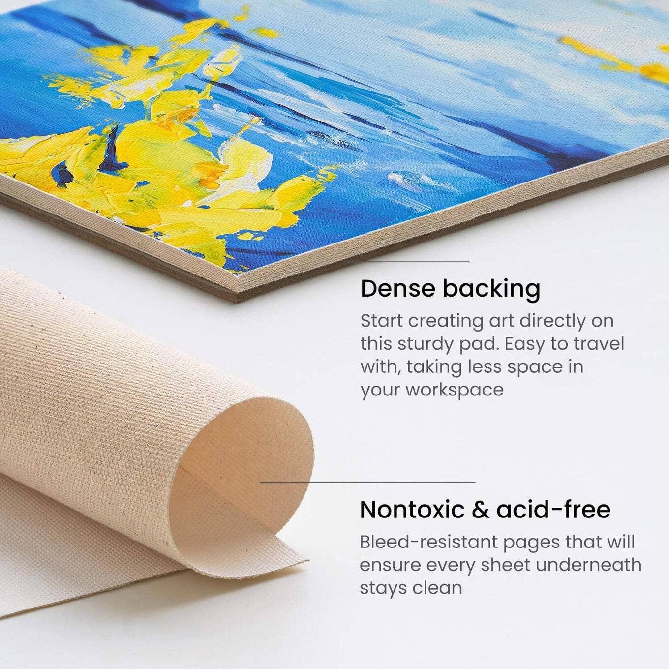 Arteza® Canvas Pad 2-Pack, 9" x 12", 10 Sheets Each