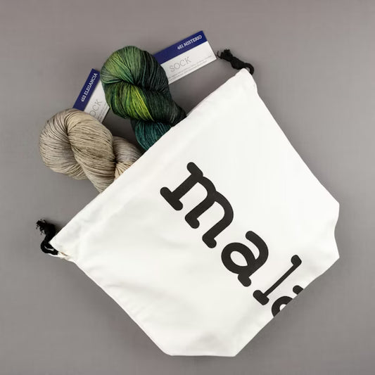 Malabrigo - Timeless Knits - Bleeker - Sock in Elegancia, Misterio and String Bag