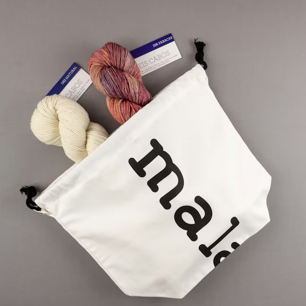 Malabrigo - Timeless Knits - Via Carota - Natural and Paracas, String Bag