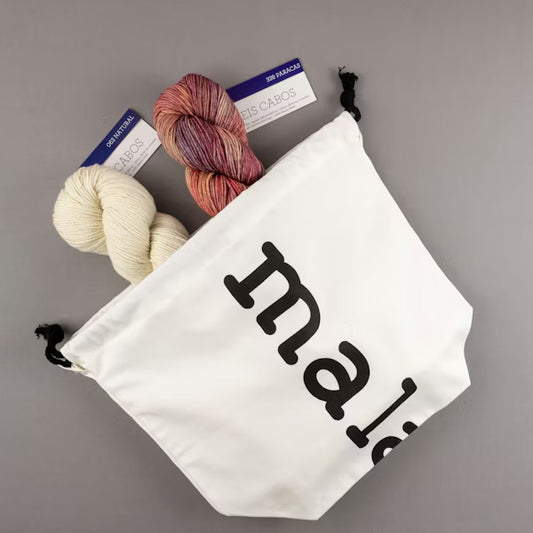 Malabrigo - Timeless Knits - Via Carota - Natural and Paracas, String Bag