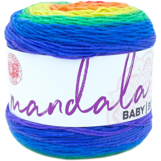 Lion Brand Mandala Baby Yarn by Lion Brand - Rainbow Falls image 0