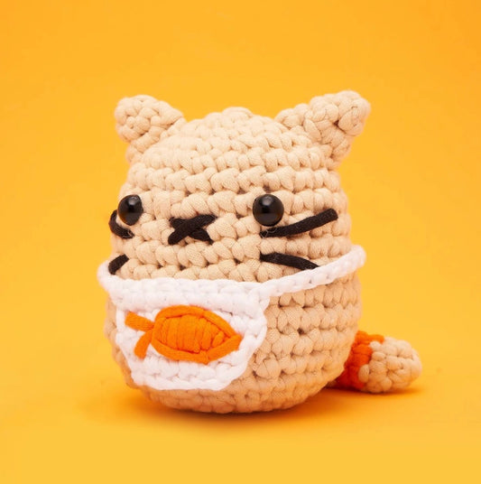 Nico the Cat Beginner Crochet Kit - The Woobles image 0