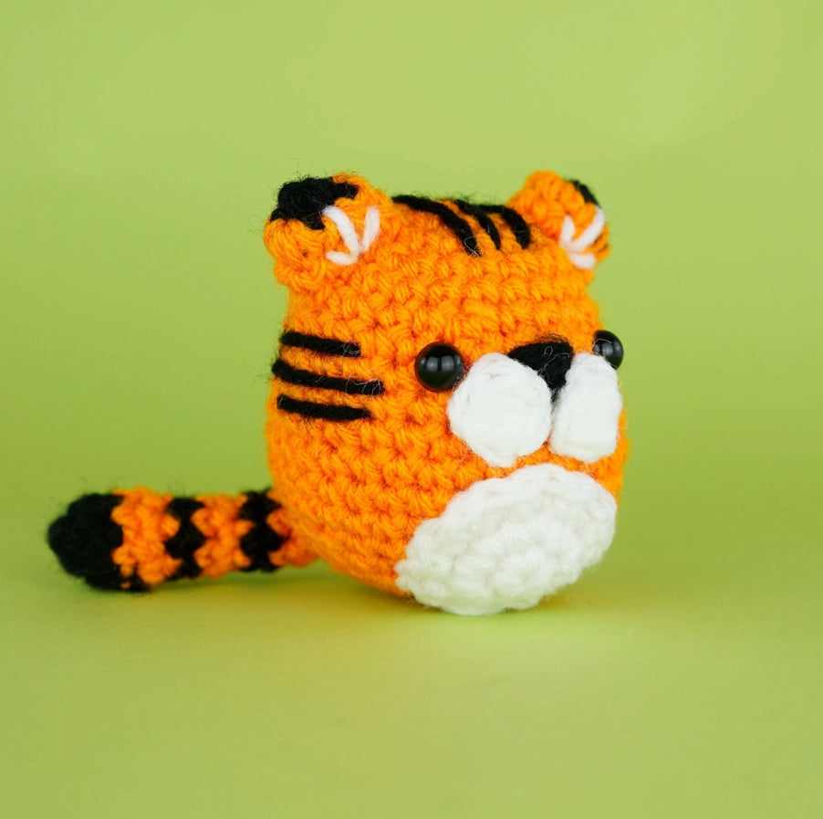 Tanya the Tiger Beginner Crochet Kit - The Woobles image 1
