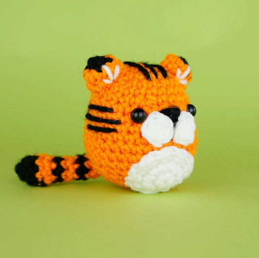 Tanya the Tiger Beginner Crochet Kit - The Woobles image 1