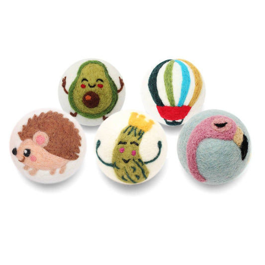 Avocado • Cactus • Hedgehog Eco Wool Dryer Balls
