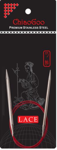 ChiaoGoo Red Lace Circular 24" Needles image 0