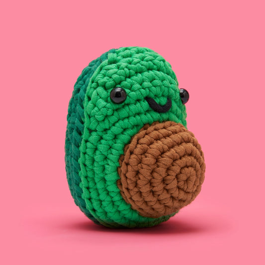Mateo the Avocado  Crochet Kit - Woobles image 0