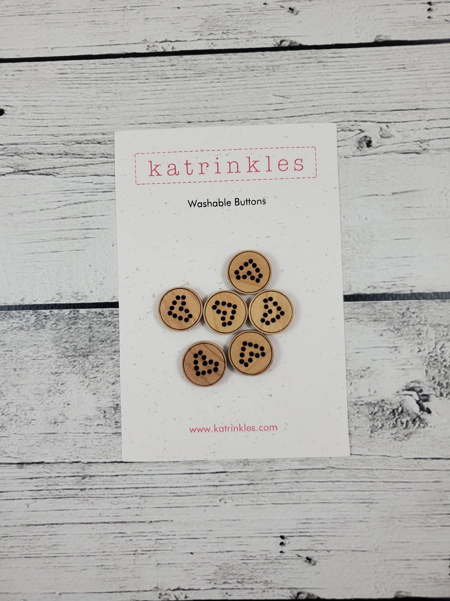 Heart Stitchable Buttons