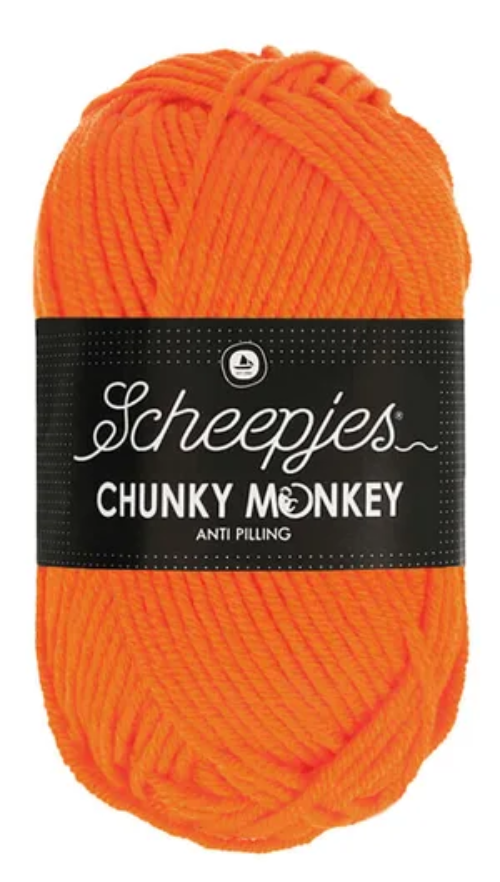 Scheepjes Chunky Monkey Yarn - 2002 Orange image 0