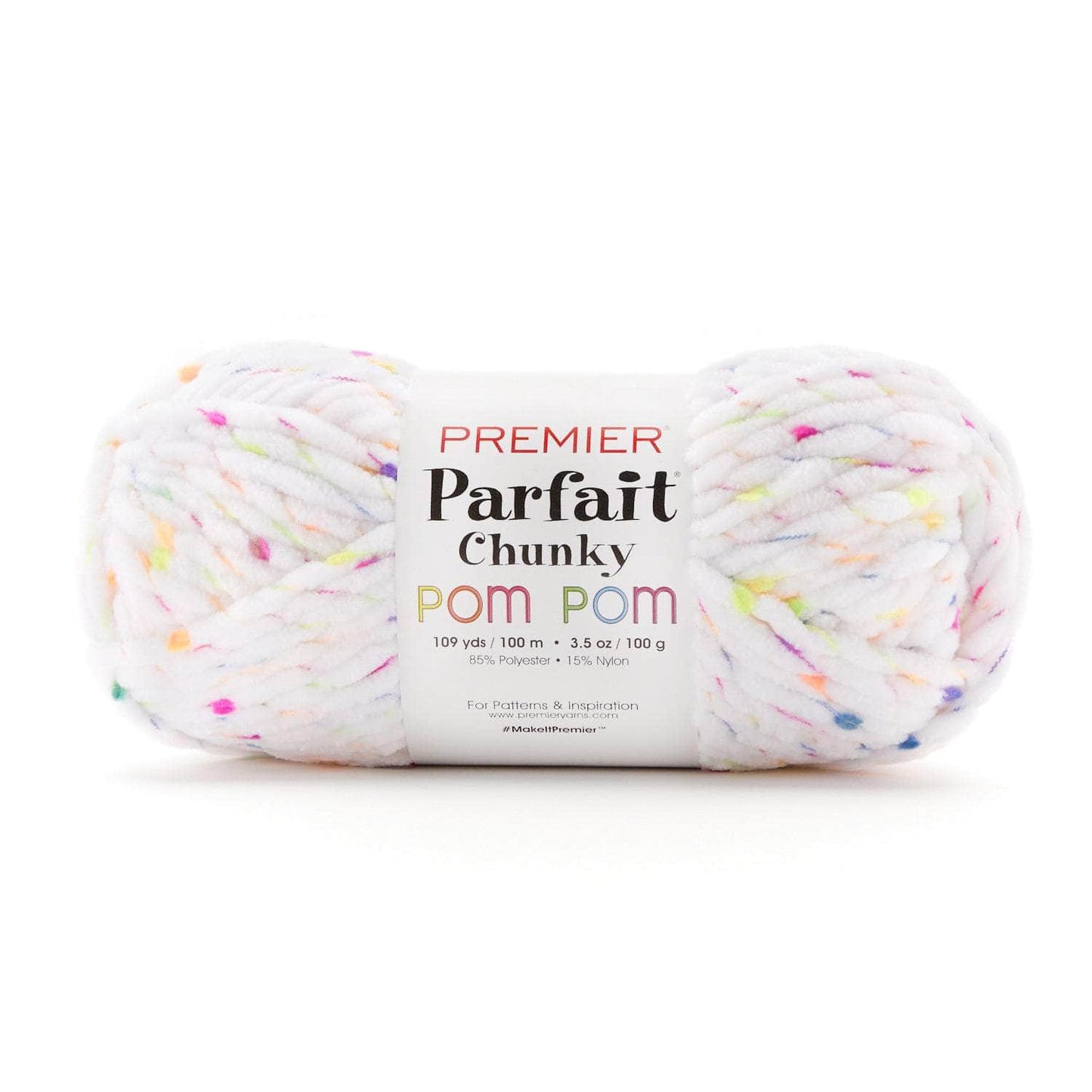 Premier Parfait Chunky Pom Pom Yarn - Let's Glow image 0