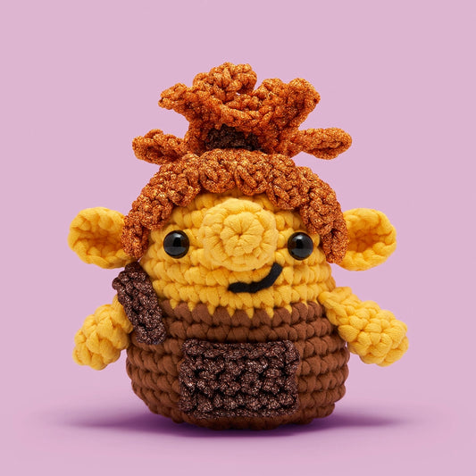 Peat the Troll Crochet Kit - Woobles image 0