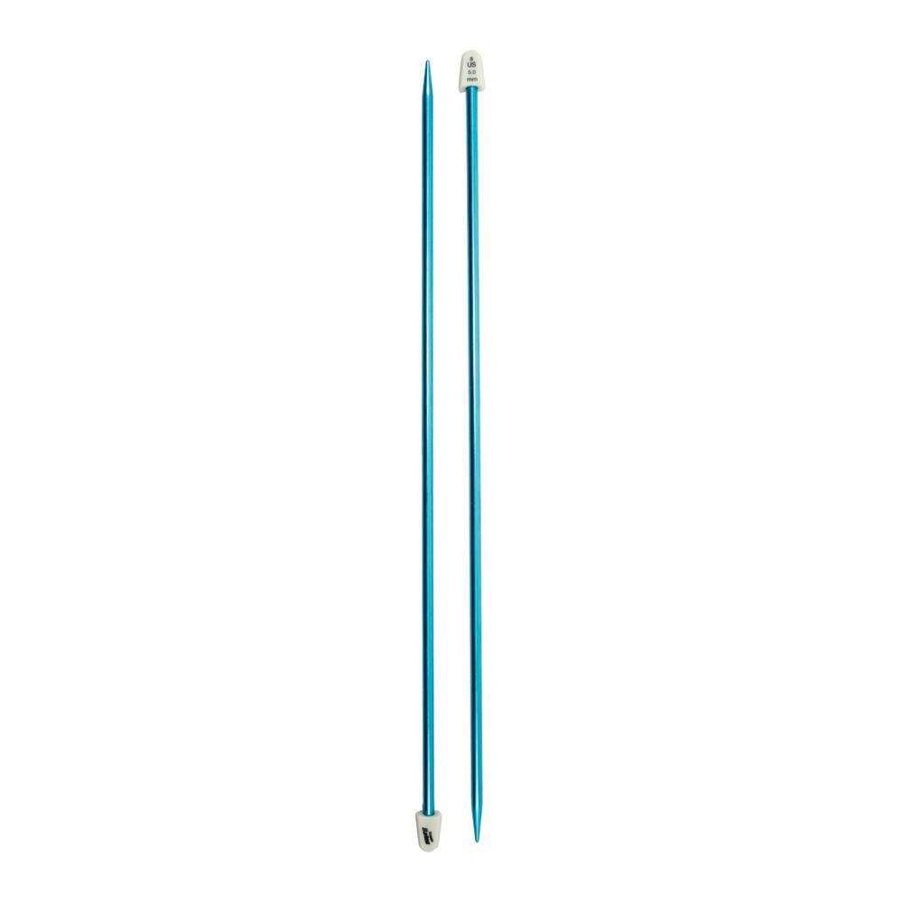 Silvalume Single Point Knitting Needles 10" Size 8/5mm image 0