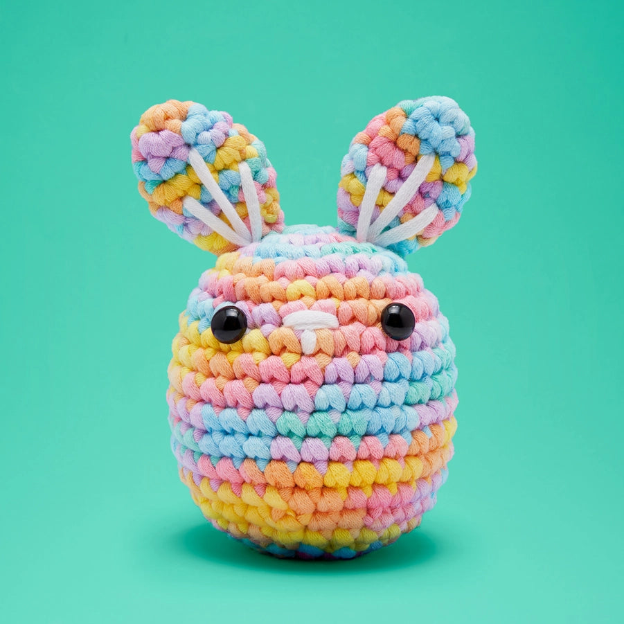 Pastel Jojo the Bunny Beginner Crochet Kit - The Woobles image 0