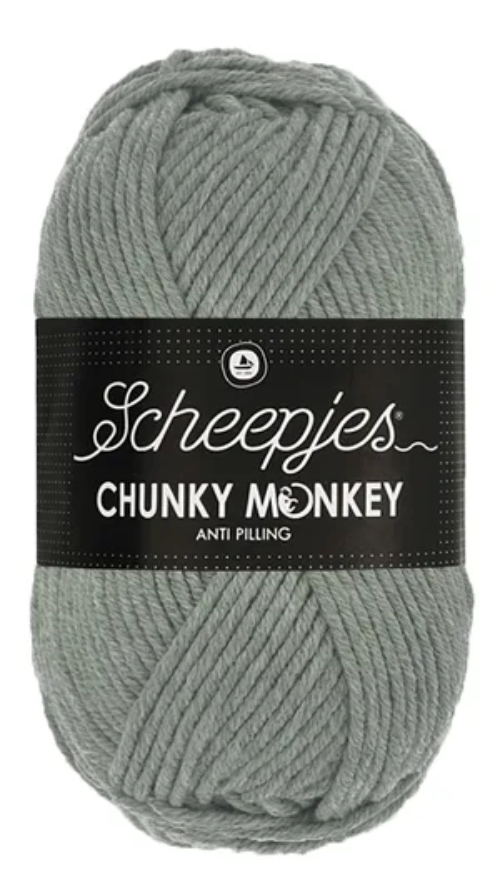 Scheepjes Chunky Monkey Yarn - 1099 Mid Grey image 0