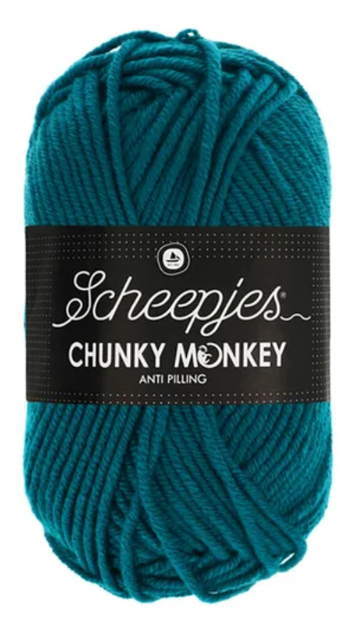 Scheepjes Chunky Monkey Yarn -1829 Teal image 0