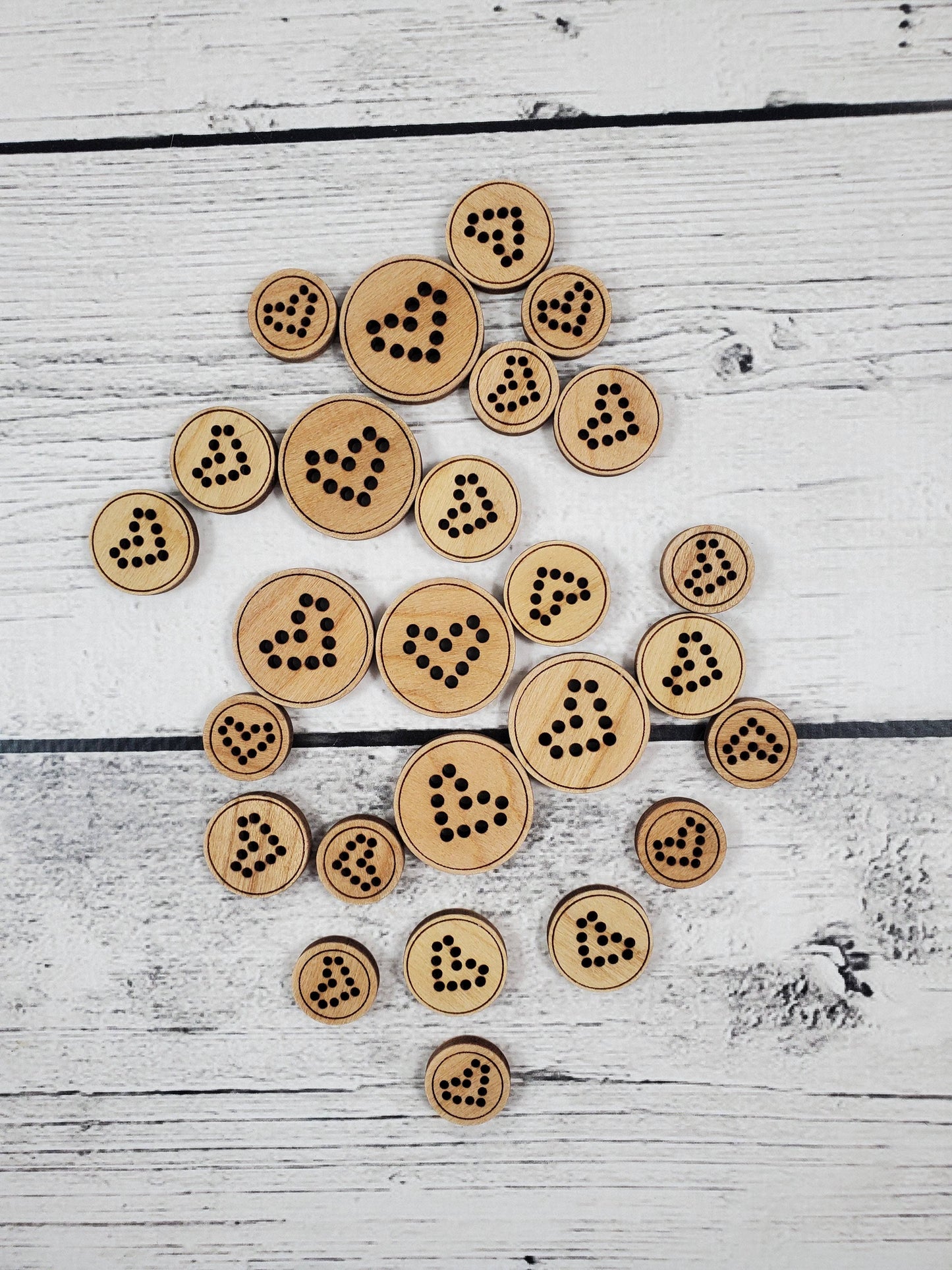 Heart Stitchable Buttons