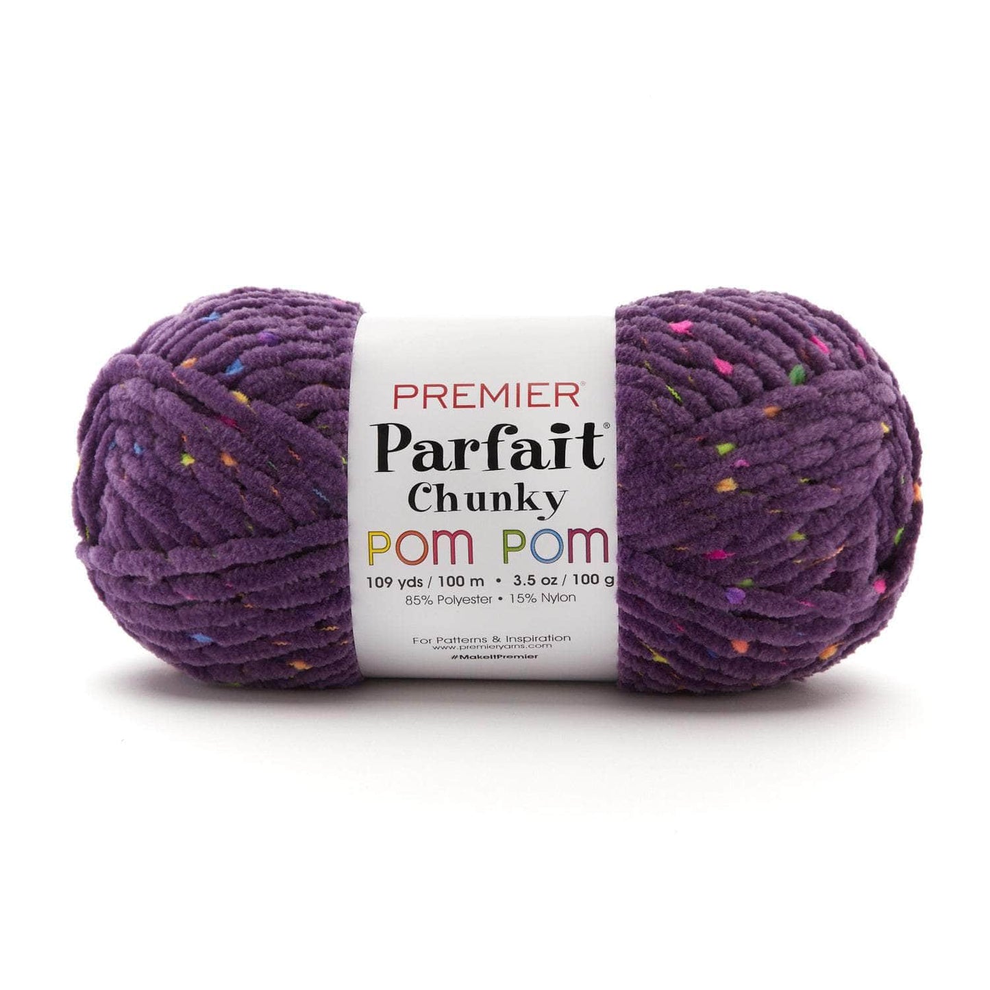 Premier Parfait Chunky Pom Pom Yarn - Ultraviolet image 0