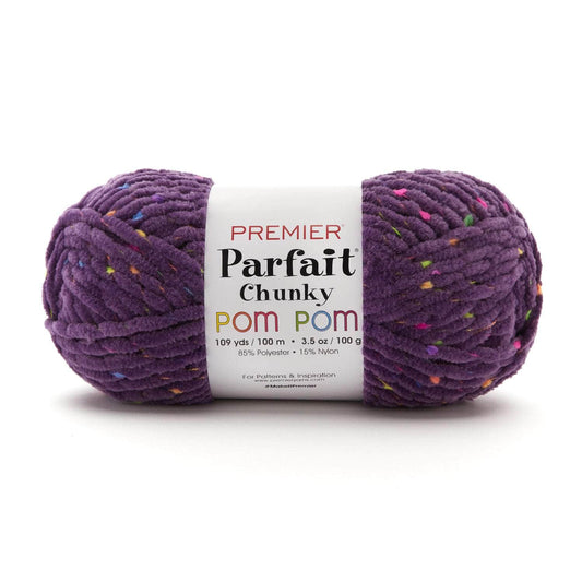Premier Parfait Chunky Pom Pom Yarn - Ultraviolet image 0