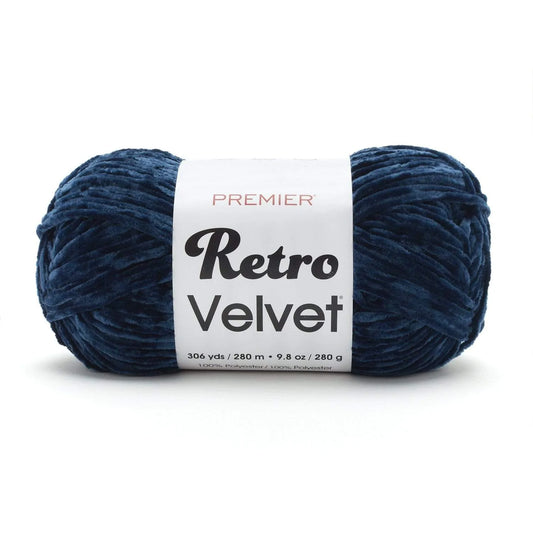 Premier Yarns Retro Velvet Yarn- Navy image 0