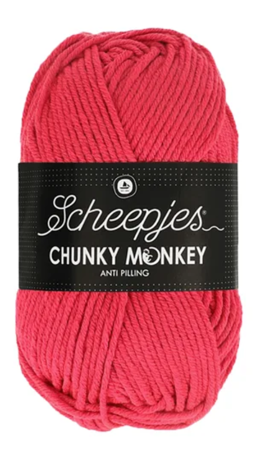Scheepjes Chunky Monkey Yarn - 1083 Candy Apple image 0