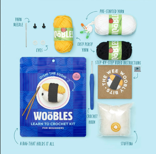 Oishi the Sushi Beginner Crochet Kit - The Woobles image 1