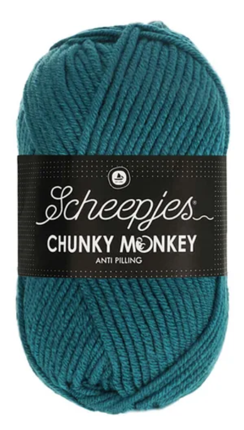 Scheepjes Chunky Monkey Yarn -1708 Petrol image 0