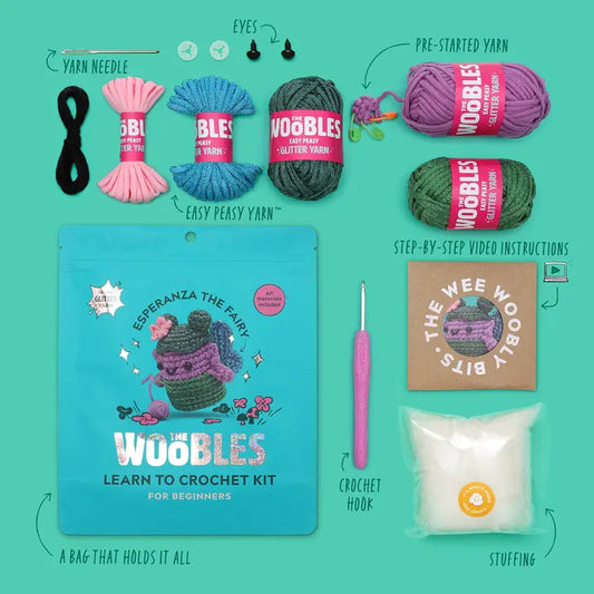 Esperanza the Fairy Crochet Kit - Woobles image 1
