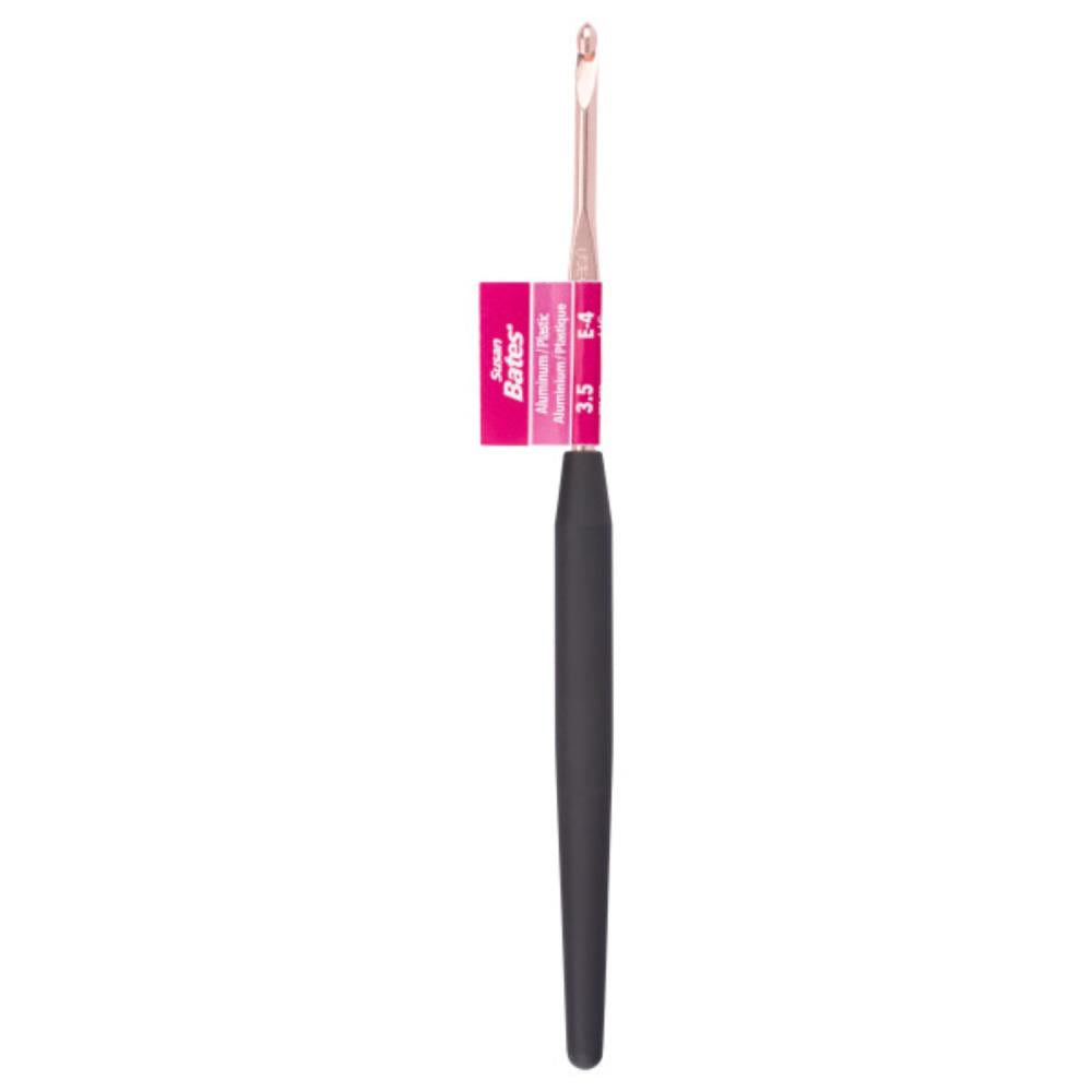 Susan Bates Silvalume Soft Ergonomic Aluminum Crochet Hook - E-4\3.5mm image 0