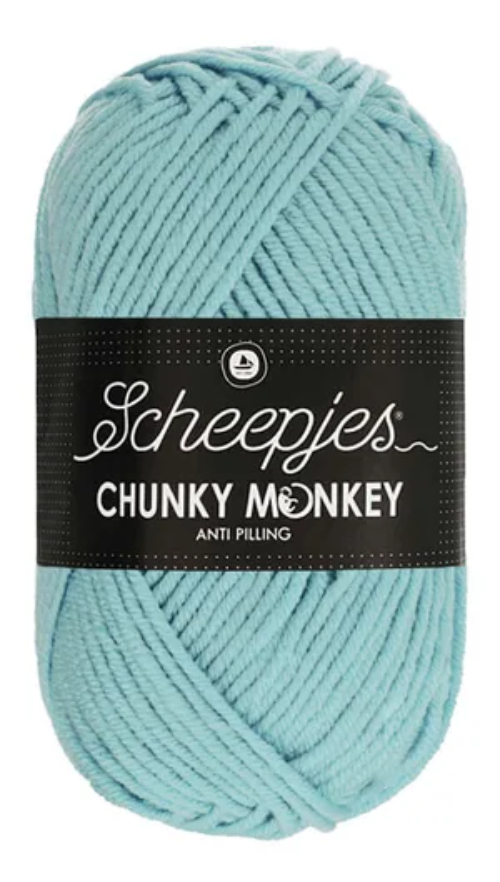 Scheepjes Chunky Monkey Yarn - 1019 Powder Blue image 0