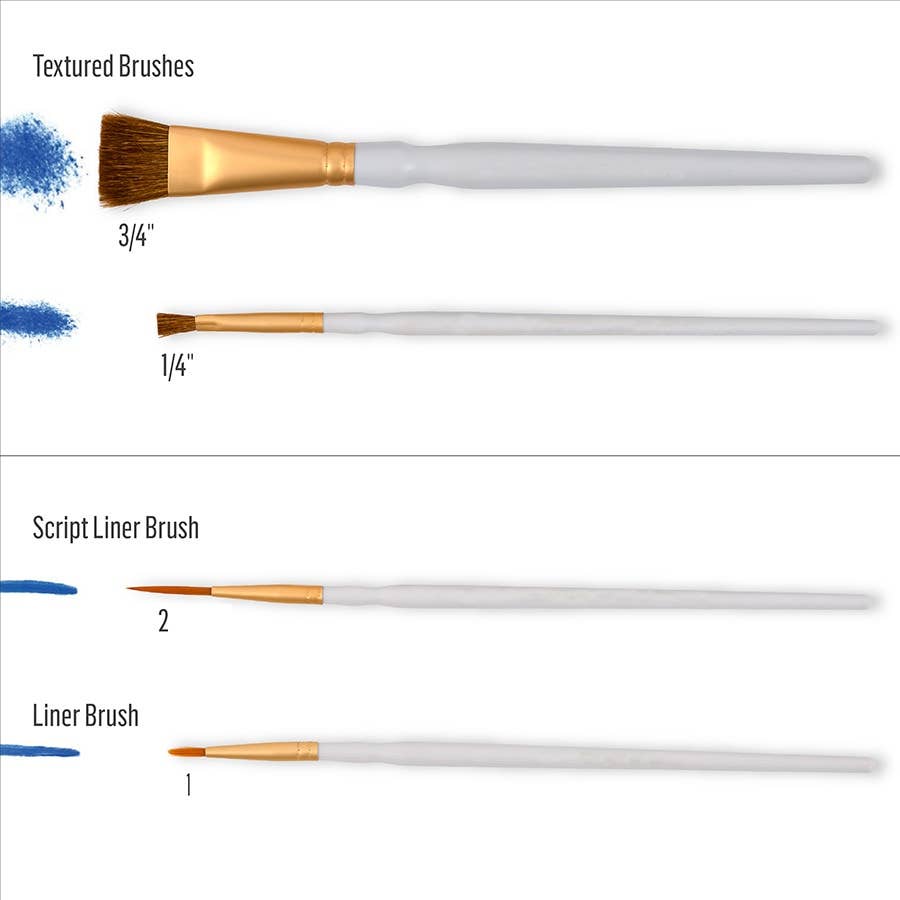 Folkart ® Artist Variety Brush Set, 10-Piece