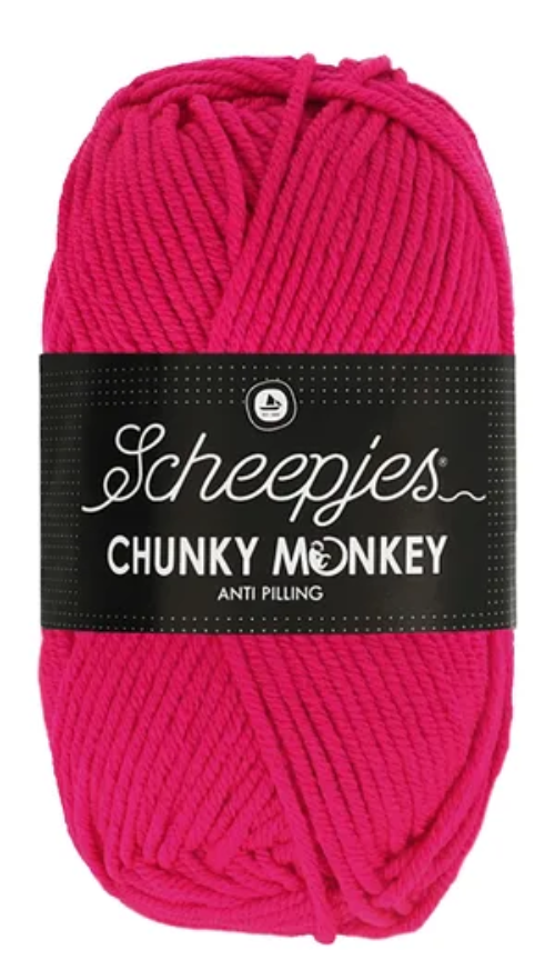 Scheepjes Chunky Monkey Yarn -1435 Magenta image 0
