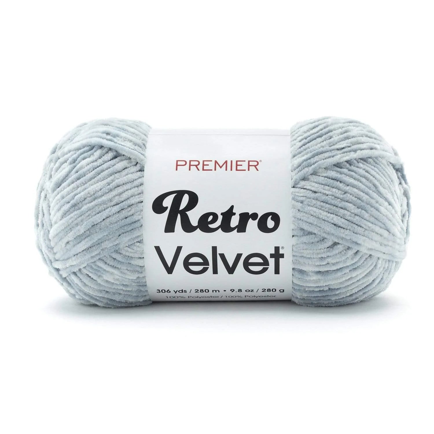 Premier Yarns Retro Velvet Yarn- Light Grey image 0