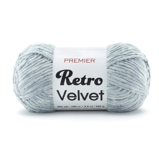 Premier Yarns Retro Velvet Yarn- Light Grey image 0