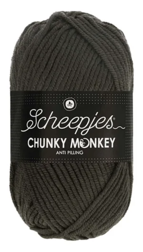 Scheepjes Chunky Monkey Yarn - 2018 Dark Grey image 0