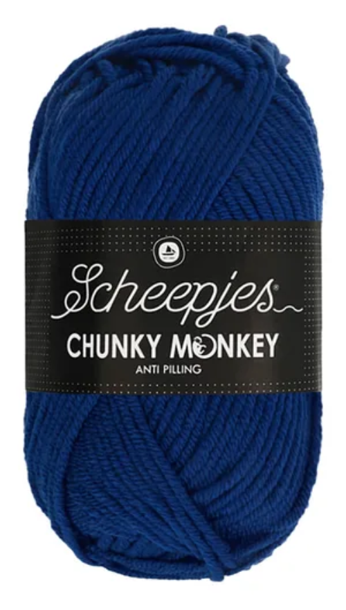 Scheepjes Chunky Monkey Yarn - 1117 Royal Blue image 0