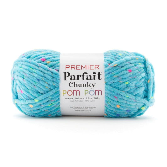 Premier Parfait Chunky Pom Pom Yarn - Electric Blue image 0