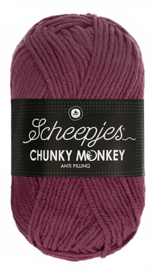 Scheepjes Chunky Monkey Yarn -1828 Grape image 0